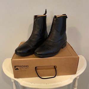 Riding Sport, essential leather zip paddock boot
